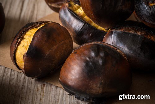 Pan-Roasted Chestnuts - 25xUHQ JPEG