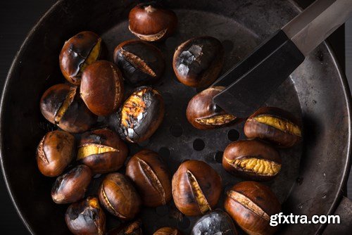 Pan-Roasted Chestnuts - 25xUHQ JPEG