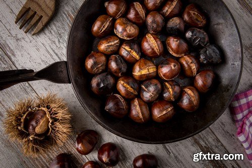 Pan-Roasted Chestnuts - 25xUHQ JPEG