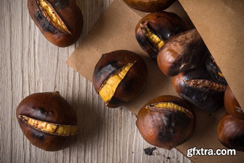 Pan-Roasted Chestnuts - 25xUHQ JPEG