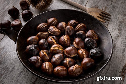 Pan-Roasted Chestnuts - 25xUHQ JPEG