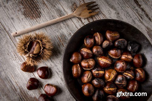 Pan-Roasted Chestnuts - 25xUHQ JPEG