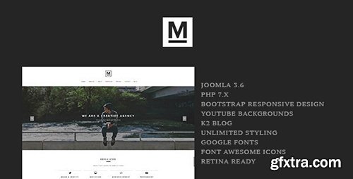 ThemeForest - Max v1.4 - Creative & Minimal One Page Joomla Template - 8467938