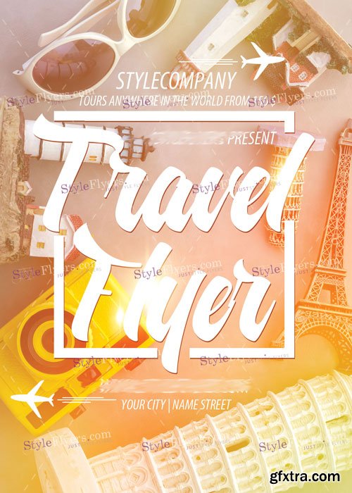 Travel PSD Flyer Template