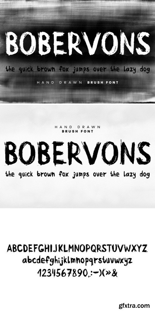 CM - Bobervons hand drawn font 1001595