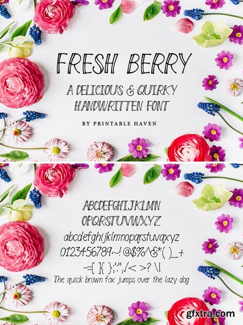 CM - Fresh Berry Handwritten Font 992389