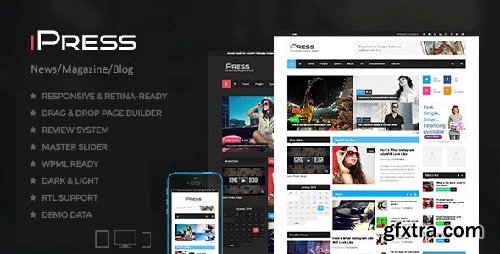 ThemeForest - iPress v1.0.9 - Blog/Magzine/News Wordpress Theme - 10053609