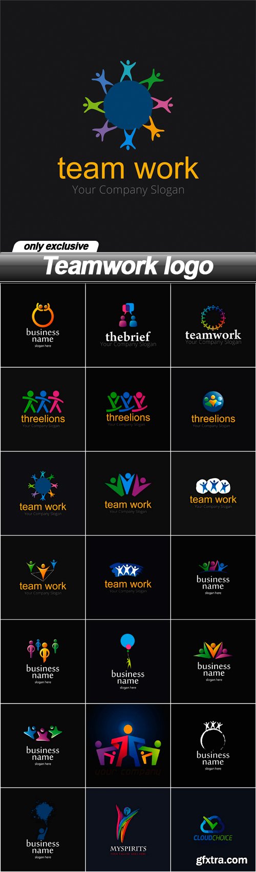 Teamwork logo - 21 EPS