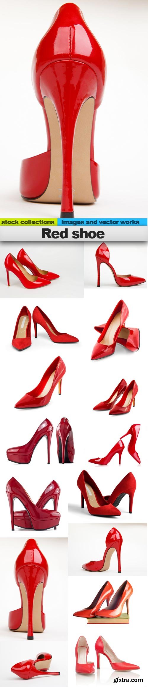 Red shoe, 15 x UHQ JPEG