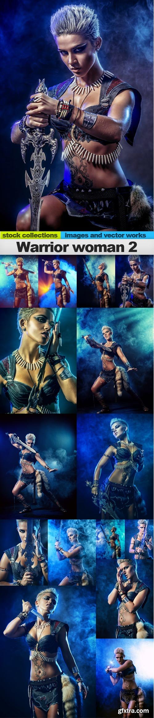 Warrior woman 2, 15 x UHQ JPEG