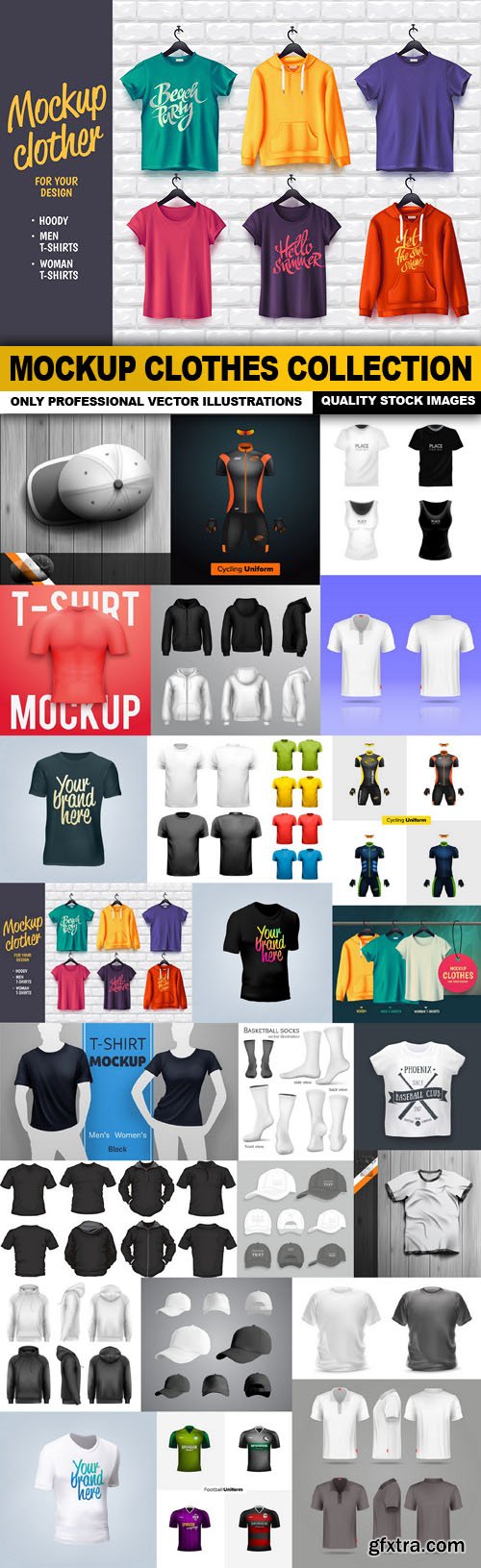 Mockup Clothes Collection - 25 Vector