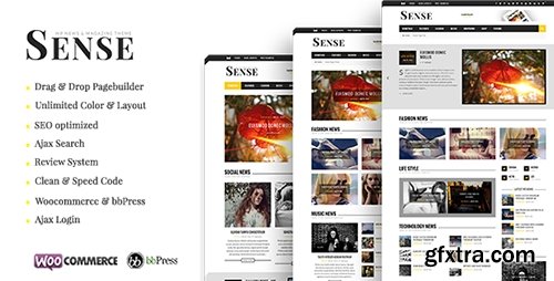 ThemeForest - Sense v4.1 - Responsive Blog Magazine & News Theme - 10434558