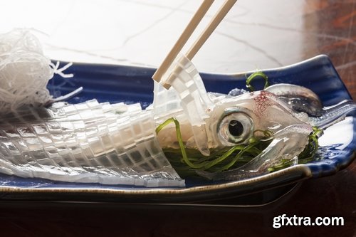 Collection cuttlefish tentacles delikotes sushi seafood dishes 25 HQ Jpeg