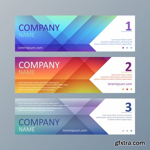 Collection gift certificate business card banner flyer calling card poster 14-25 EPS