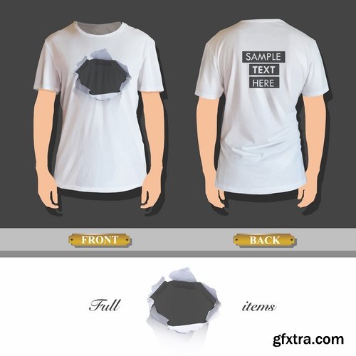 Collection image for clothes image for T-shirt template example stickers 25 EPS