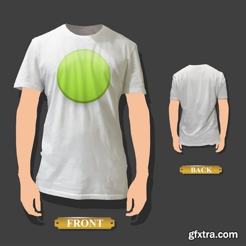 Collection image for clothes image for T-shirt template example stickers 25 EPS