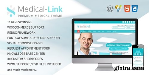 ThemeForest - Medical-Link v1.3.6 - Responsive Medical WordPress Theme - 10955291