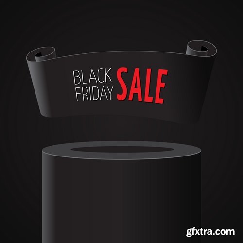 Collection sale sticker label sticker the cyber Black Friday trade in 25 EPS