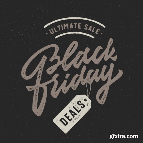 Collection sale sticker label sticker the cyber Black Friday trade in 25 EPS