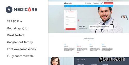 ThemeForest - Medicare - Medical & Health PSD Template 11510854