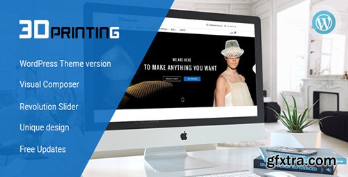 ThemeForest - 3D Printing v1.0 - Responsive Elegant 3D Print & Scan Technology WordPress Theme - 15869464