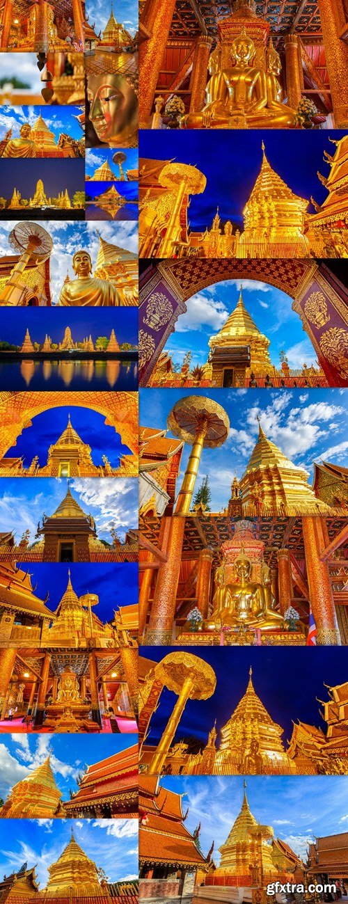 Wat Phra That Doi Suthep is tourist attraction of Chiang Mai, Thailand