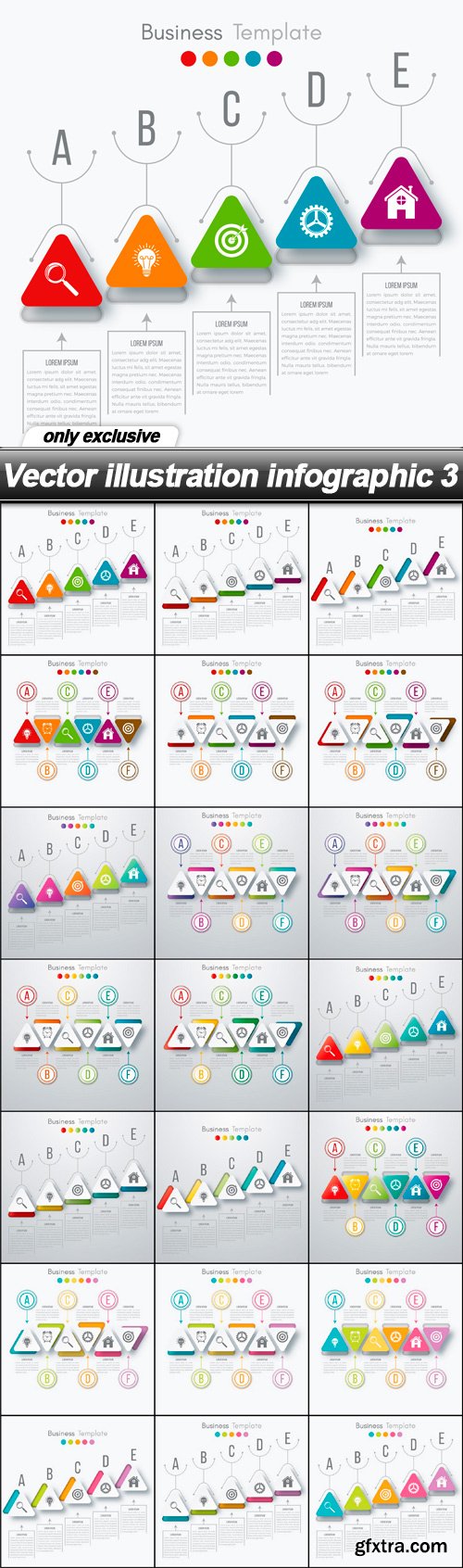 Vector illustration infographic 3 - 21 EPS