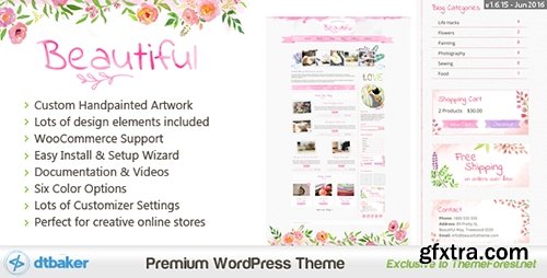 ThemeForest - Beautiful Watercolor v1.6.15 - WordPress Theme - 14157442