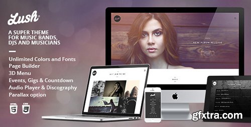 ThemeForest - Lush v2.7.1 - Music Band & Musician WordPress Theme - 7293614