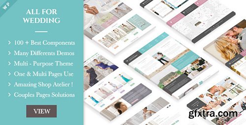 ThemeForest - Wedding Industry v3.0 - Multipurpose For Wedding & Couple Site WP - 12744555