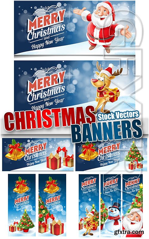 Xmas banners - Stock Vectors