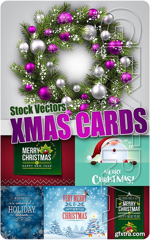 Xmas Cards 2 - Stock Vectors