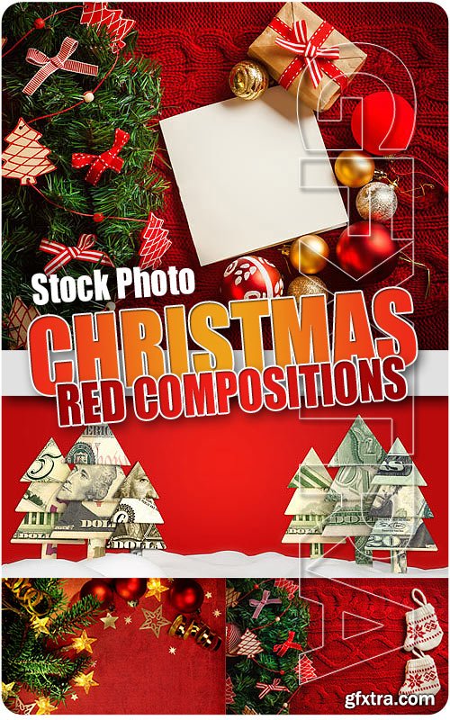 Xmas Red Compositions - UHQ Stock Illustrations