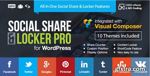 CodeCanyon - Social Share & Locker Pro Wordpress Plugin v6.9 - 8137709