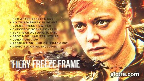 Videohive Fiery Freeze Frame 17971585