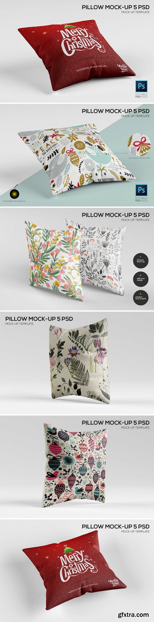 CM - Pillow Mock-up Template (5 PSD) 995758