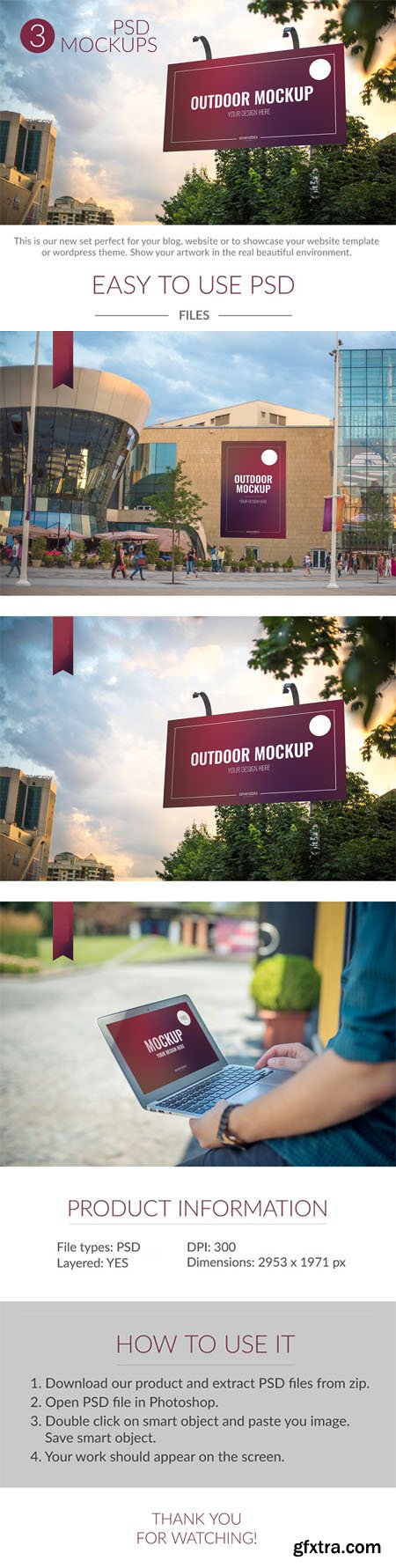 3 Outdoor PSD Mockups