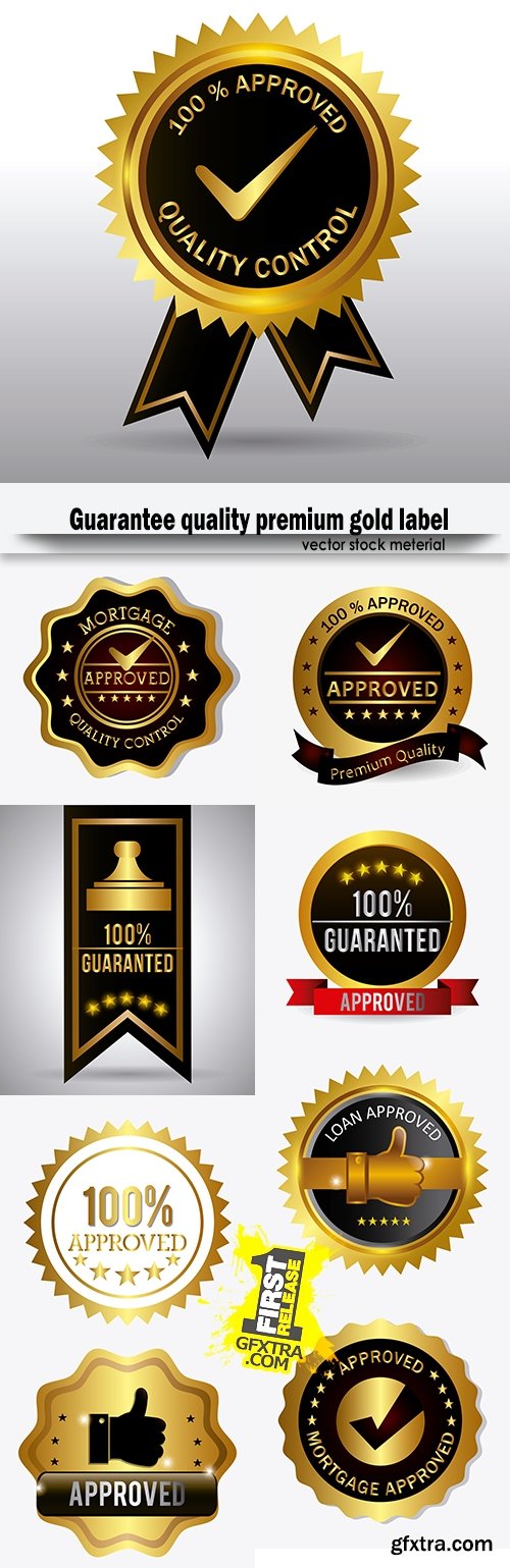 Guarantee quality premium gold label