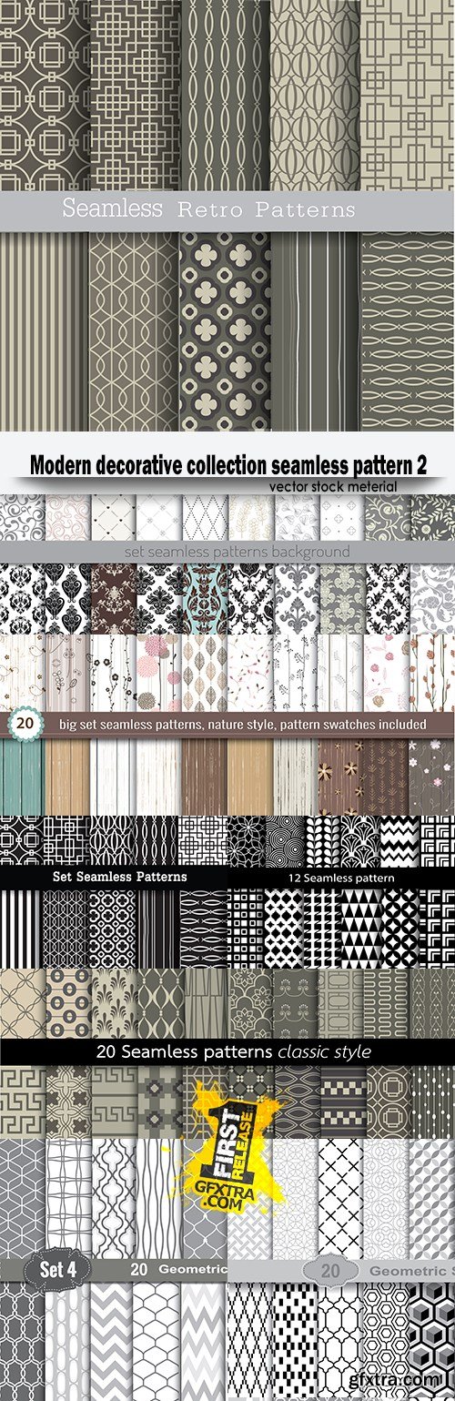 Modern decorative collection seamless pattern 2