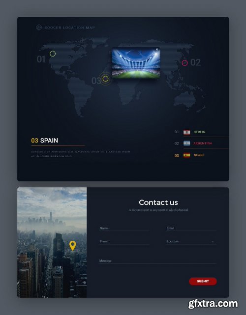 Soccer Sports Club Web UI Kit