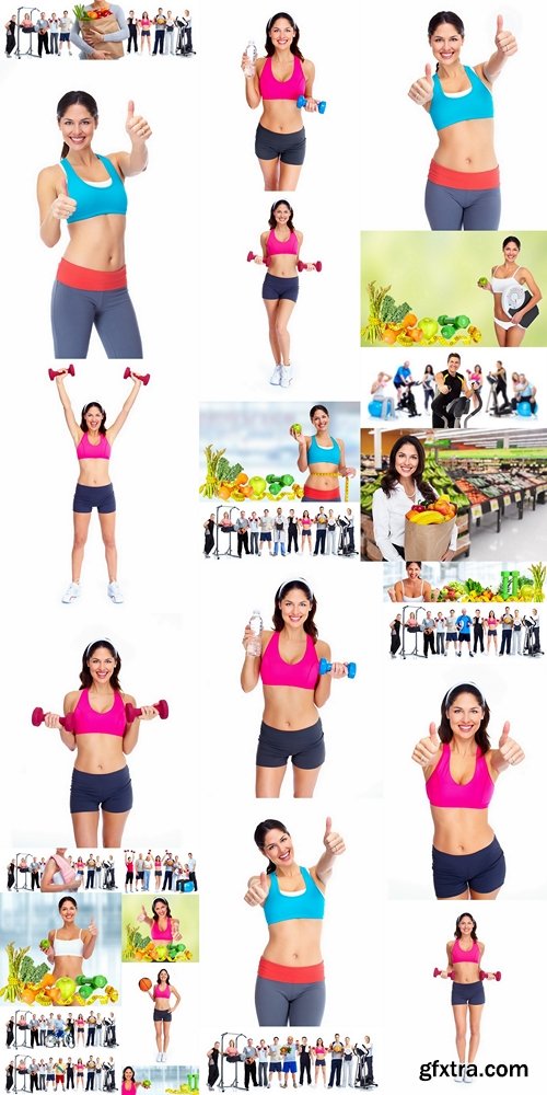 Happy healthy fitness woman 2