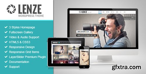 ThemeForest - Lenze v1.1.0 - Portfolio Photography WordPress Theme - 9358824