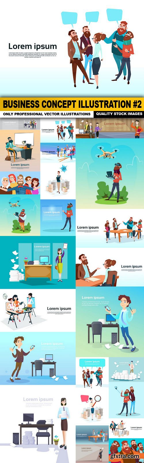 Business Concept Illustration #2 - 25 Vector