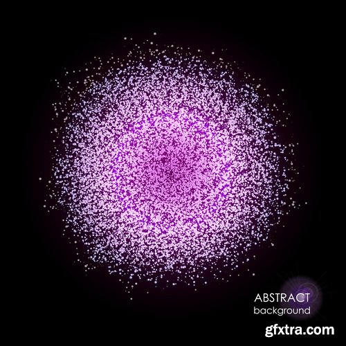 Collection sphere explosion flash lighting effect globe constellation vector image 25 EPS