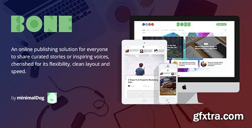 ThemeForest - Bone v2.2.0 - Minimalist and Modern Responsive WordPress Blog Theme - 13087859