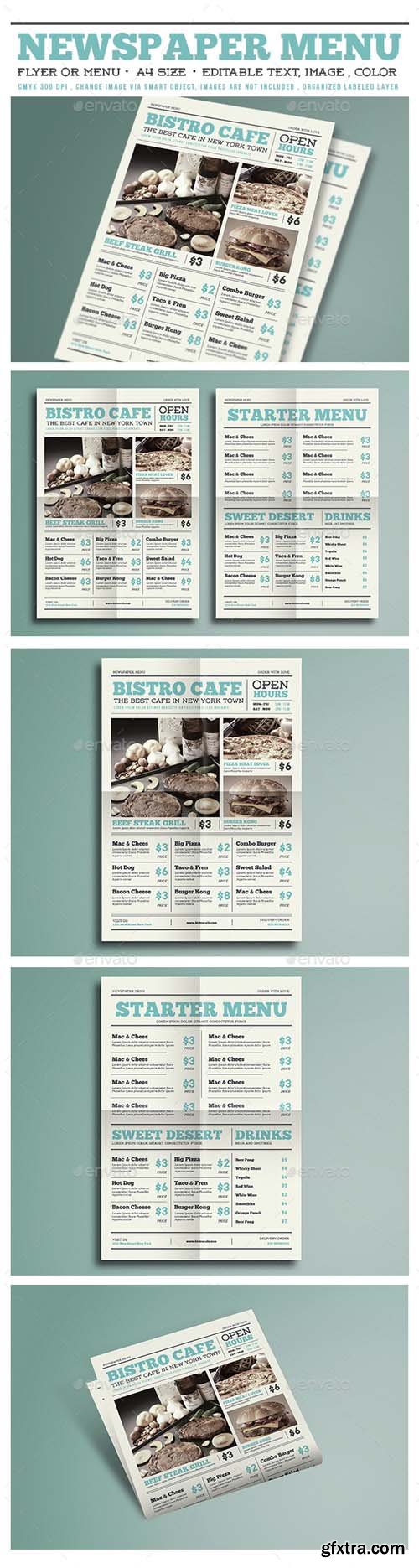 GR - Newspaper Menu Flyer 15057560