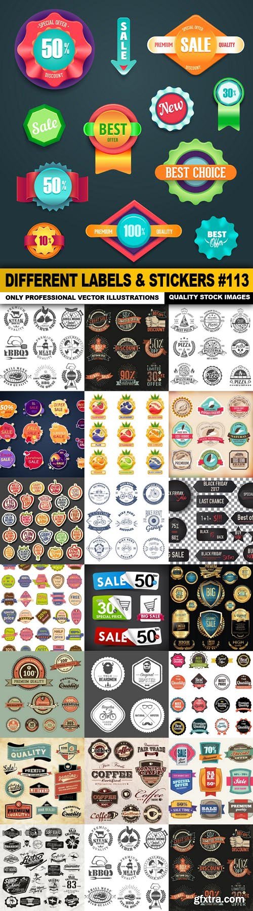 Different Labels & Stickers #113 - 20 Vector Different Labels & Stickers #113 - 20 Vector