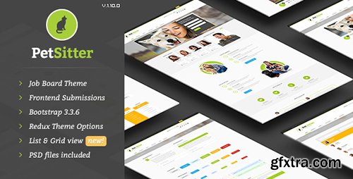 ThemeForest - PetSitter v1.10.0 - Job Board Responsive WordPress Theme - 9206865