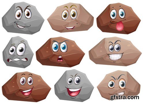 Cartoon Expressions & Emotions 3 - 20xEPS Vector Stock