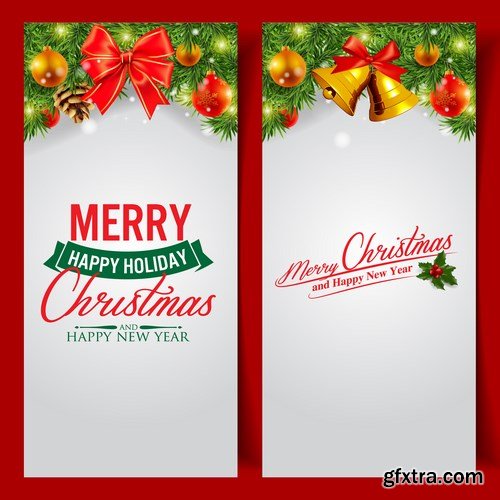 New Year 2017 & Christmas Design 6 - 21xAI, EPS Vector Stock